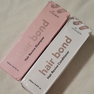 Hair Bond Revive Shampoo and Conditioner Set - Pink and White